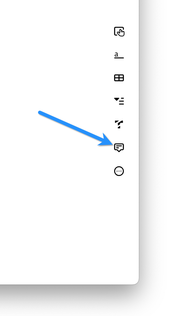 Annotation button in Dilato toolbar