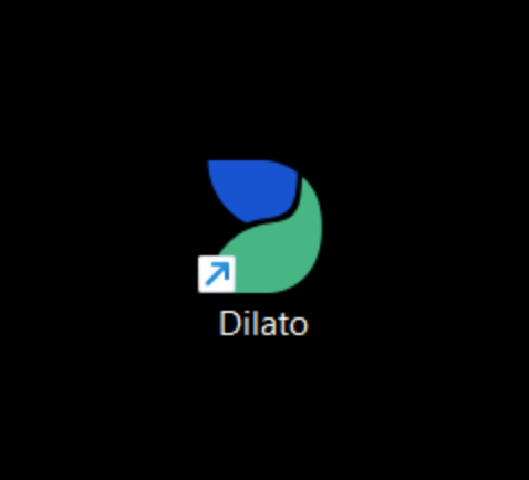 Desktop shortcut for Dilato on Windows